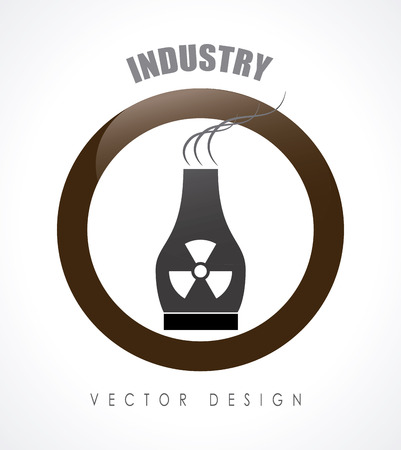 Industry design over white background, vector illustrationのイラスト素材
