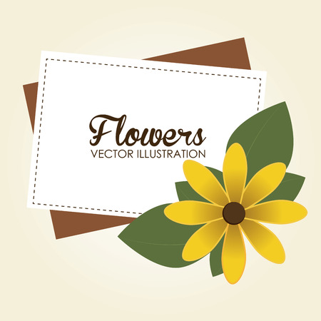 Illustration of flowers and copyspaceのイラスト素材