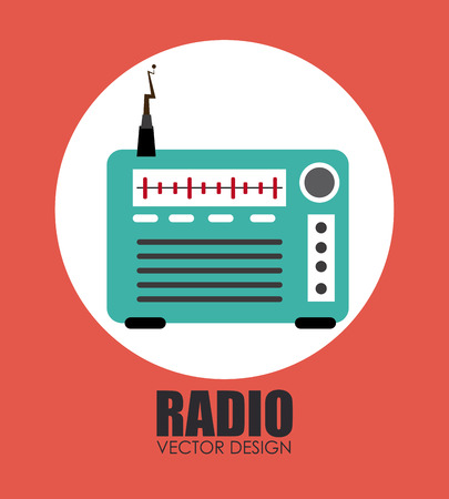 Illustration of a vintage radioのイラスト素材