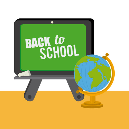Back to School design over white background, vector illustrationのイラスト素材