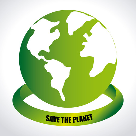 Ecology design over white background, vector illustrationのイラスト素材