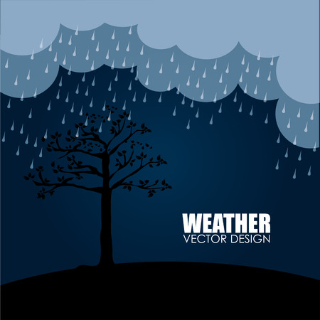 Illustration of rainy weatherのイラスト素材