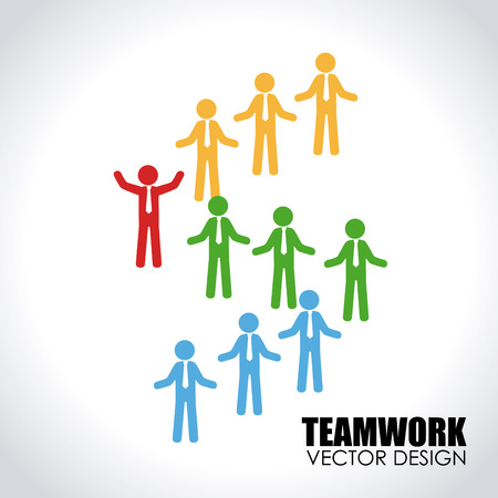 Teamwork concept designのイラスト素材