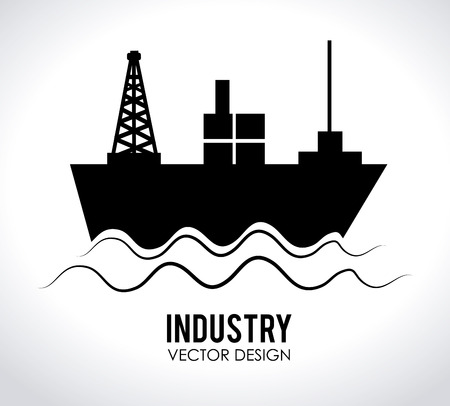 Illustration of a ship in the seaのイラスト素材