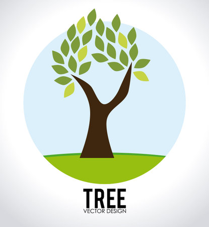 Illustration of a treeのイラスト素材