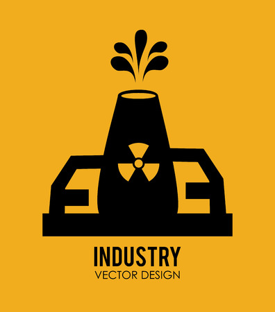 Illustration of an industrial siteのイラスト素材