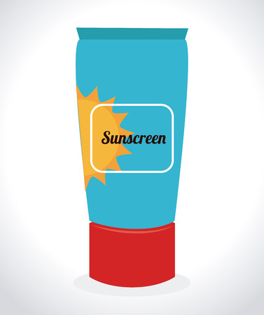 Illustration of a tube of sunscreenのイラスト素材