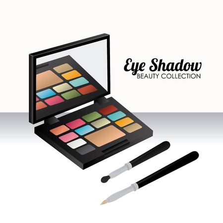 eye shadow over white background,vector illustrationのイラスト素材