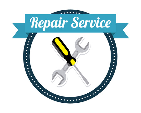repair design over white background vector illustrationのイラスト素材