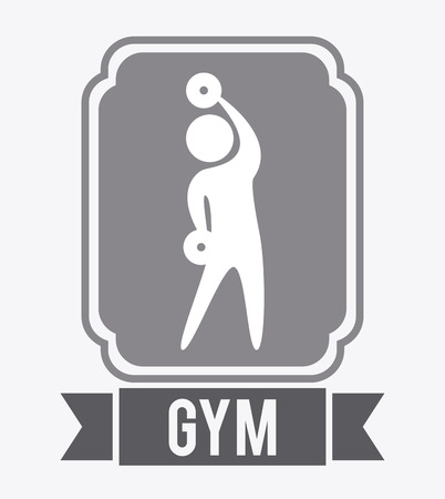 gym design over white background illustrationのイラスト素材
