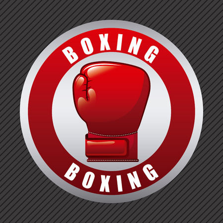 boxing design over lineal background illustrationのイラスト素材