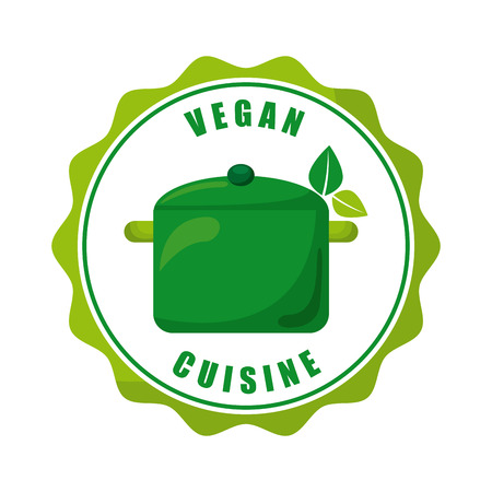 vegan food over white background illustrationのイラスト素材