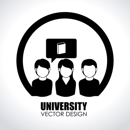 Education design over white background illustrationのイラスト素材