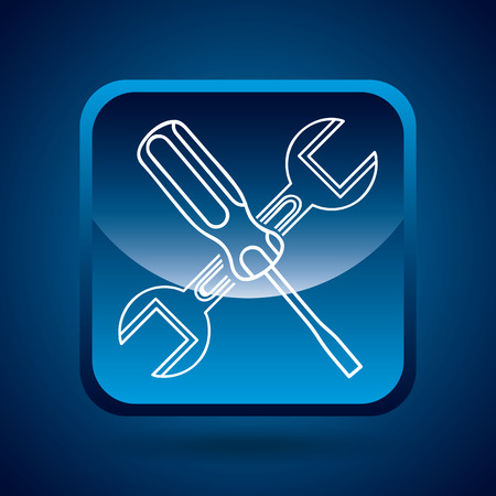 repair design over  blue background vector illustrationのイラスト素材