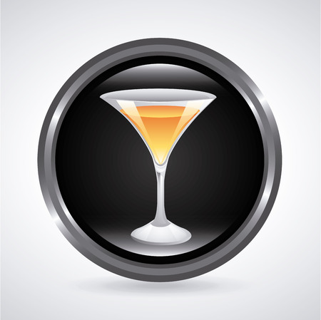 drink design over gray background illustrationのイラスト素材
