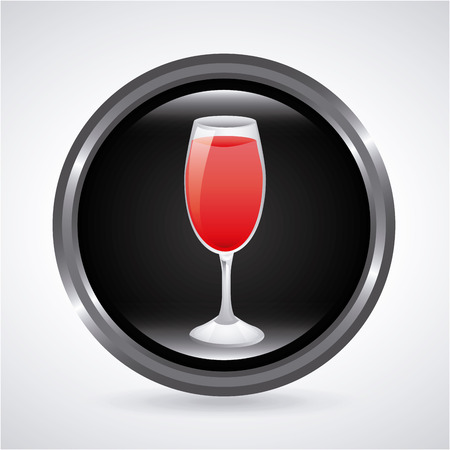 drink design over gray background illustrationのイラスト素材