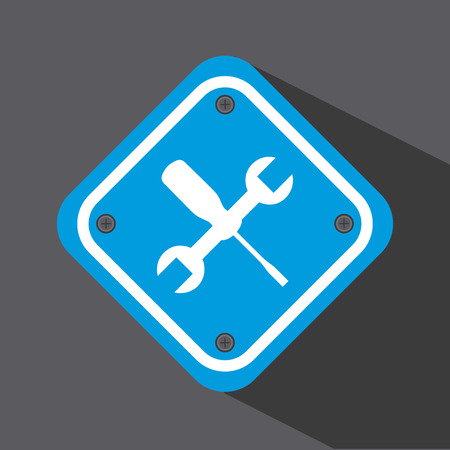 repair design over black background illustrationのイラスト素材