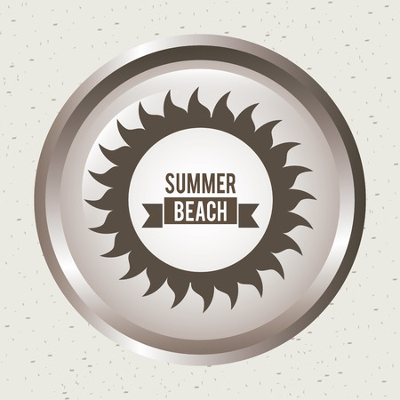 summer beach design over pattern background illustrationのイラスト素材