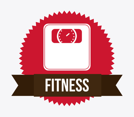 Fitness design over white background illustrationのイラスト素材