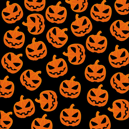 Halloween design over black background illustration Halloween design over black background illustration