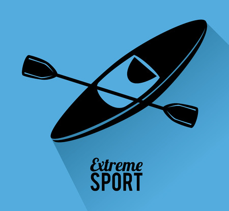 Extreme sport design over blue background illustrationのイラスト素材