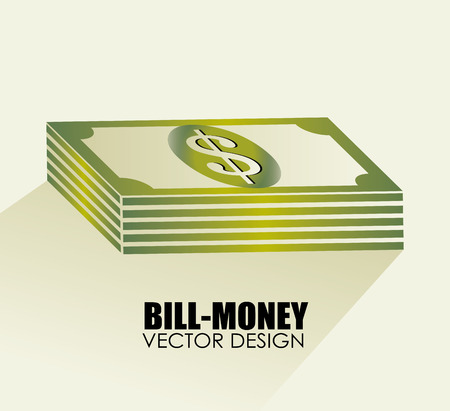 Money design over beige background illustrationのイラスト素材