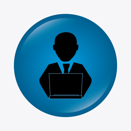 Technology people design over white background illustrationのイラスト素材