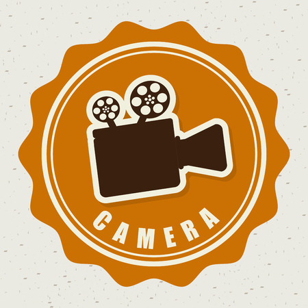 camera design over gray background illustrationのイラスト素材