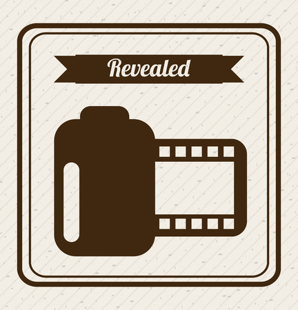 camera film design over white background illustrationのイラスト素材