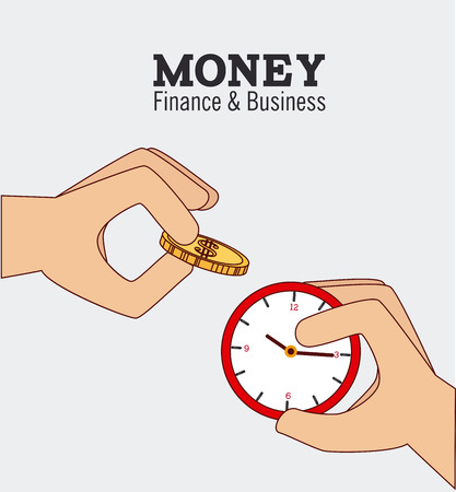 Money design over white background illustrationのイラスト素材