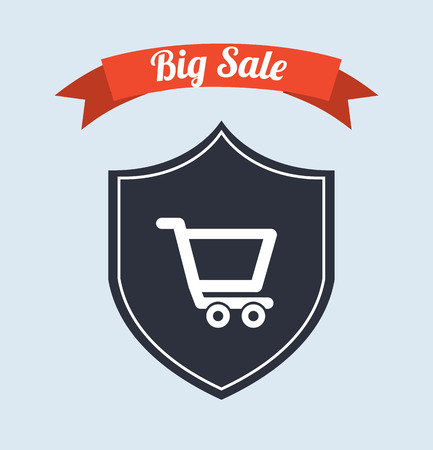 sale design over  blue background vector illustrationのイラスト素材