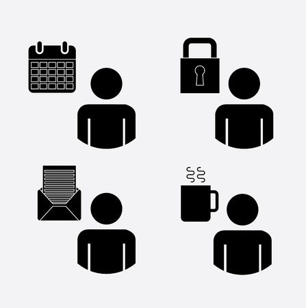 office design over gray   background vector illustrationのイラスト素材