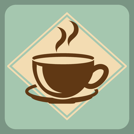 coffee design over blue  background vector illustrationのイラスト素材