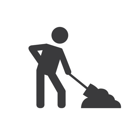 under construction design over white  background vector illustrationのイラスト素材