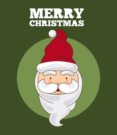 christmas design over  green background vector illustrationのイラスト素材