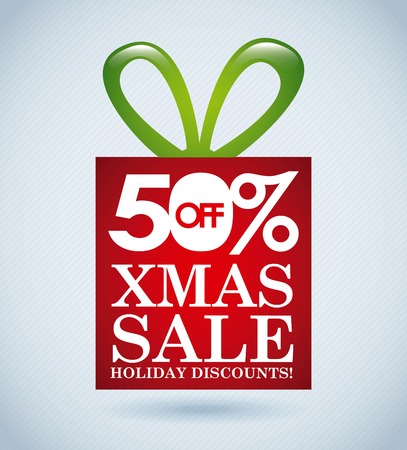 christmas design over blue  background vector illustrationのイラスト素材