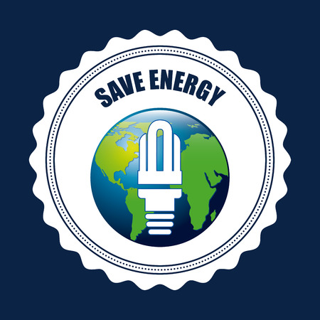 energy design over blue background vector illustrationのイラスト素材