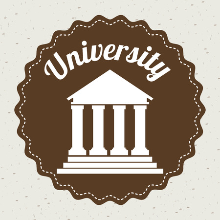 university design over white background vector illustrationのイラスト素材