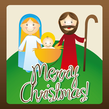 christmas design over  brown background vector illustrationのイラスト素材