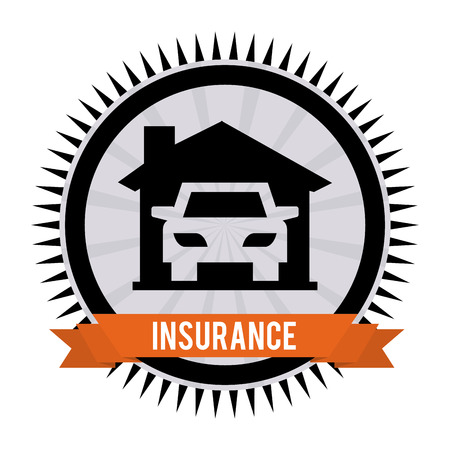 insurance design over white background vector illustrationのイラスト素材