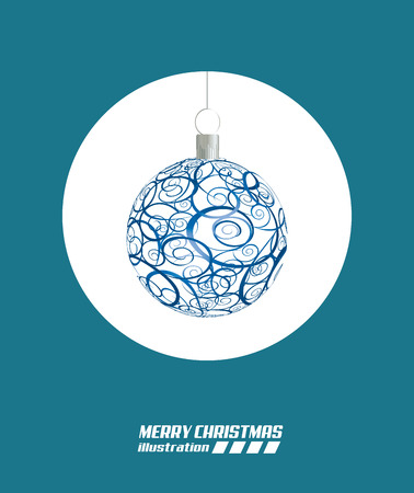christmas design over  blue background vector illustrationのイラスト素材