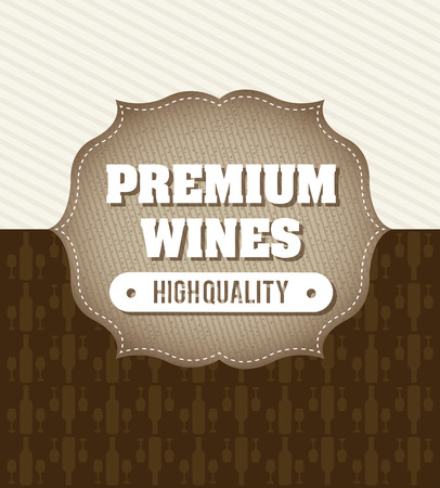 wine design over lineal background vector illustrationのイラスト素材