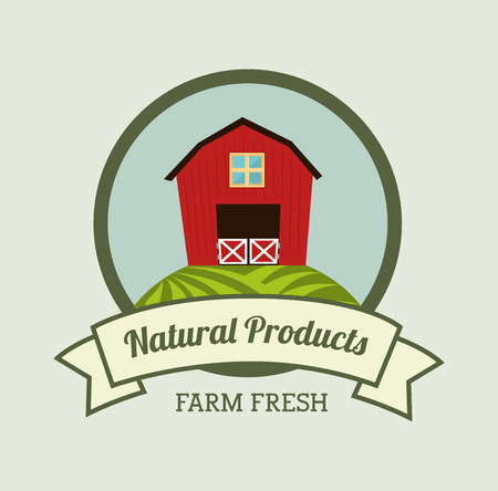 Food design over beige background, vector illustrationのイラスト素材