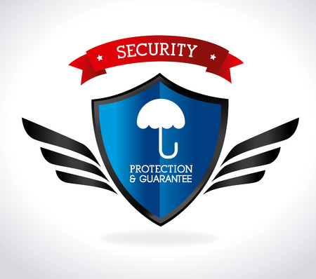 Security design over white background, vector illustrationのイラスト素材
