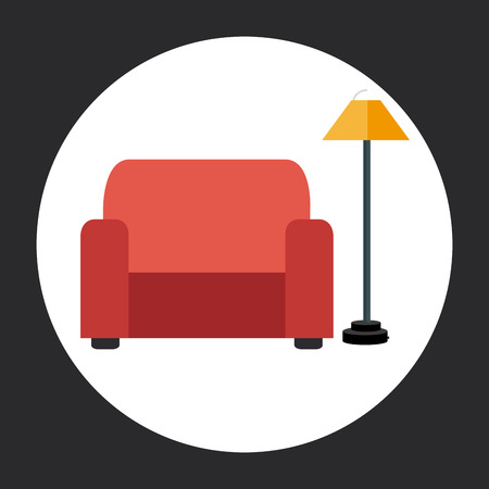 Furniture design over gray background, vector illustrationのイラスト素材