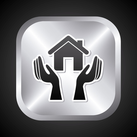 insurance design over   black  background vector illustrationのイラスト素材