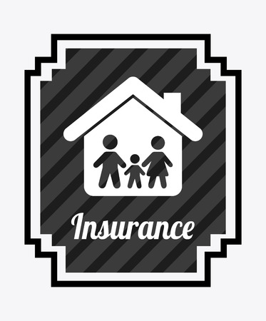 insurance design over white   background vector illustrationのイラスト素材