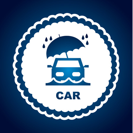 insurance design over  blue  background vector illustrationのイラスト素材