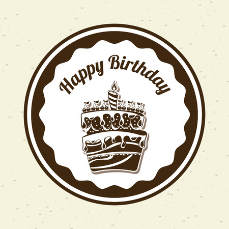 Birthday design over white background, vector illustrationのイラスト素材