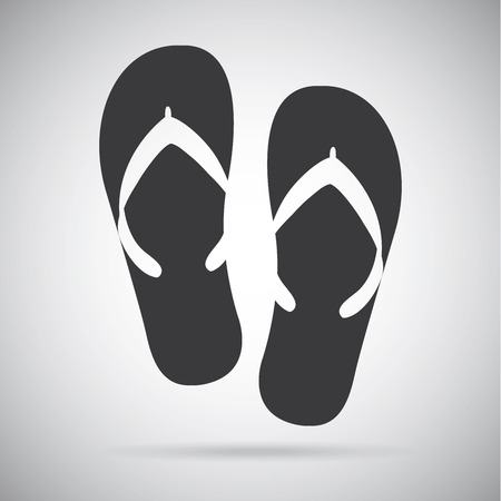 summer vacations over gray background vector illustrationのイラスト素材